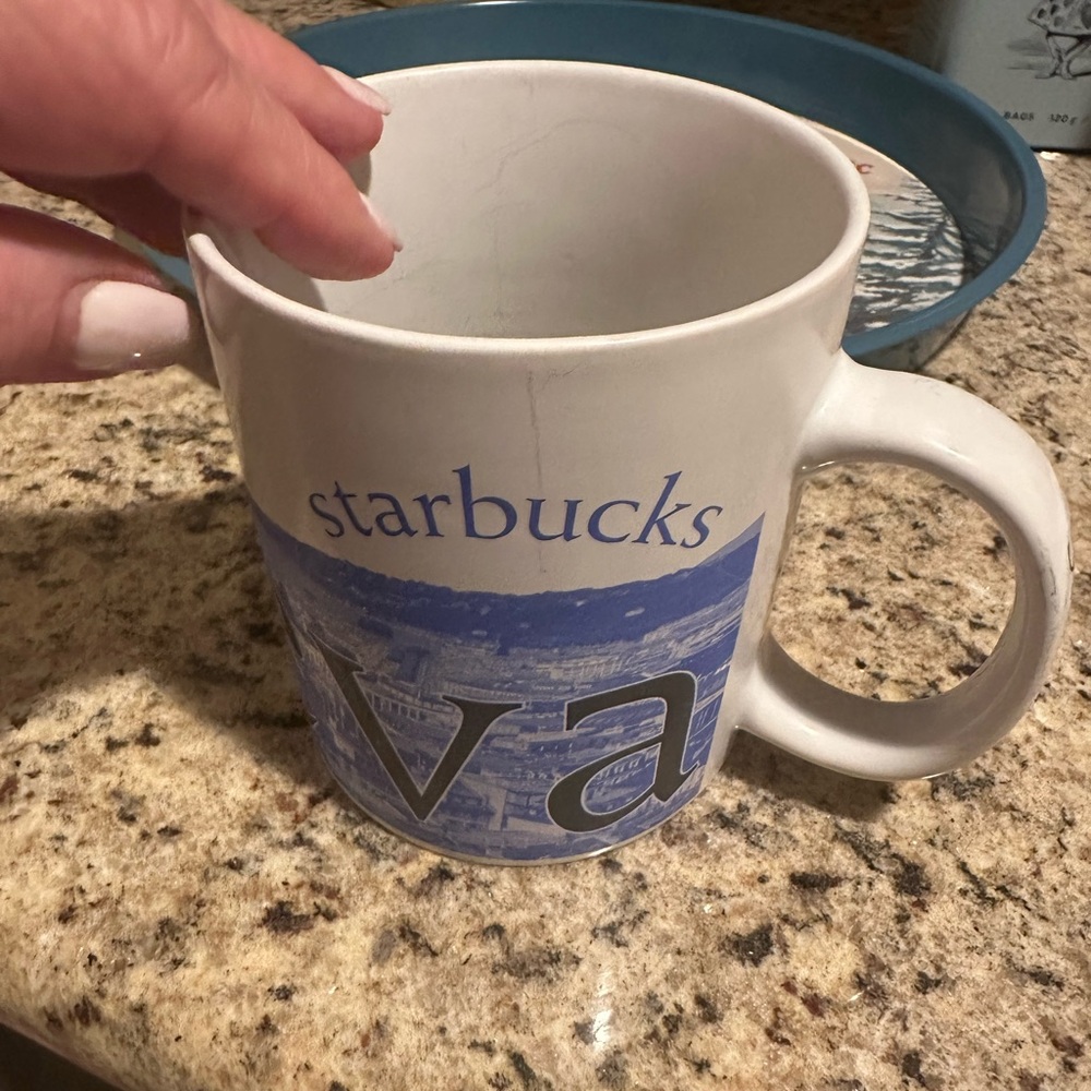 Starbucks Scenic Blue and White Geneva City Mug